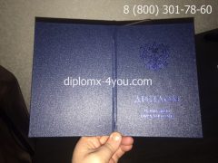 Диплом бакалавра 2014-2020 годов с заполнением, обложка